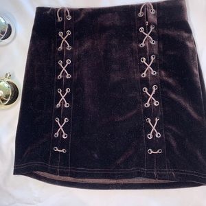 Dark purple velvet skirt!